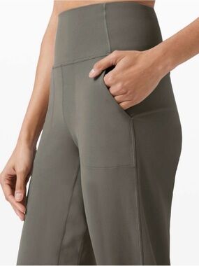 Lululemon Align Wide Leg Super-High-Rise Crop *23" Sage Grey Size 0